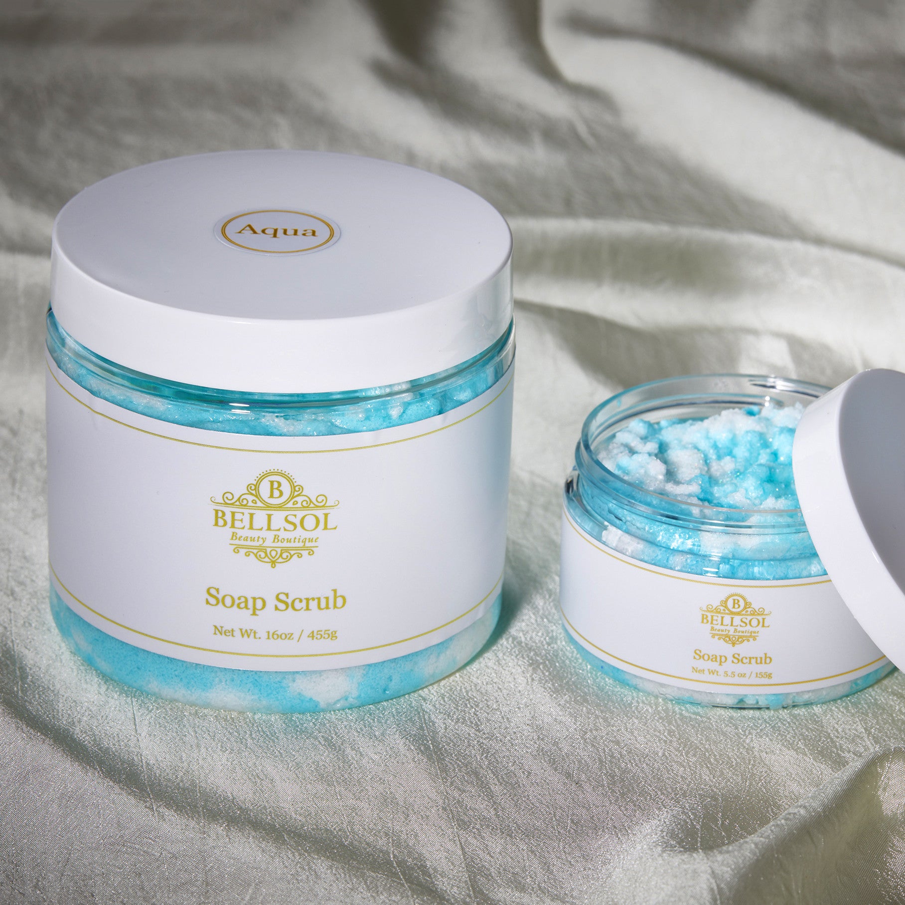 Bellsol Soap Scrub luxury body scrub to clean and remove dead skin. Best sugar body scrub soap to use in the shower for glowing skin.