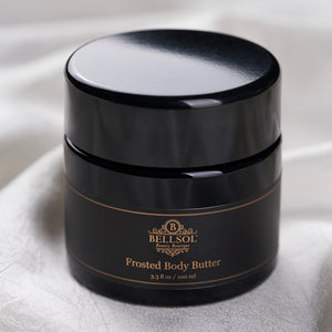 Bellsol Frosted Body Butter a luxurious natural body butter. Moisturizing for dry skin. Best lotion for glowing skin. Best lotion for dry hands.